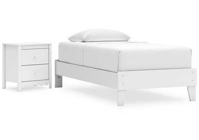 Hallityn Twin Platform Bed with Nightstand,Signature Design By Ashley