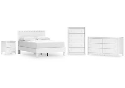 Hallityn Full Panel Platform Bed with Dresser, Chest and Nightstand,Signature Design By Ashley