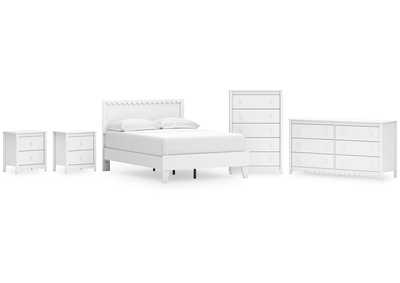 Hallityn Full Panel Platform Bed with Dresser, Chest and 2 Nightstands,Signature Design By Ashley