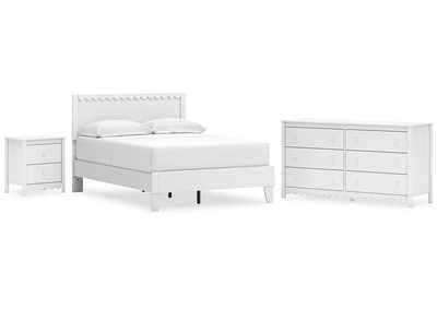 Hallityn Full Panel Platform Bed with Dresser and Nightstand,Signature Design By Ashley