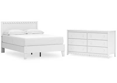 Hallityn Full Panel Platform Bed with Dresser,Signature Design By Ashley