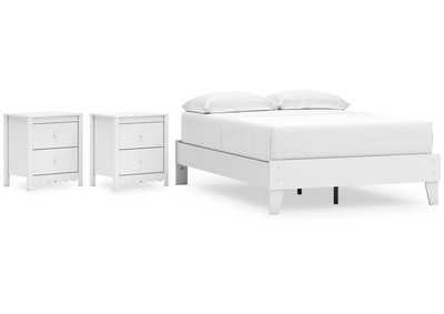 Hallityn Full Platform Bed with 2 Nightstands,Signature Design By Ashley