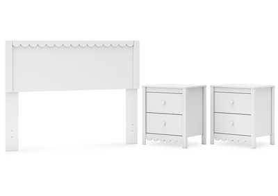 Hallityn Full Panel Headboard with 2 Nightstands,Signature Design By Ashley