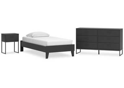 Socalle Twin Platform Bed with Dresser and Nightstand,Signature Design By Ashley