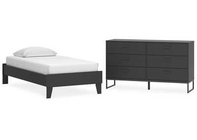 Socalle Twin Platform Bed with Dresser,Signature Design By Ashley