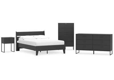 Socalle Full Panel Platform Bed with Dresser, Chest and Nightstand,Signature Design By Ashley