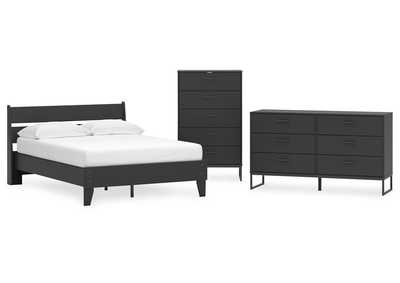 Socalle Full Panel Platform Bed with Dresser and Chest,Signature Design By Ashley