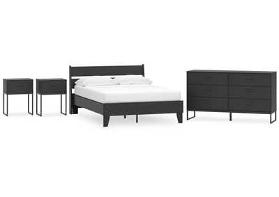 Socalle Full Panel Platform Bed with Dresser and 2 Nightstands,Signature Design By Ashley