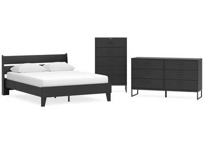 Socalle Queen Panel Platform Bed with Dresser and Chest,Signature Design By Ashley