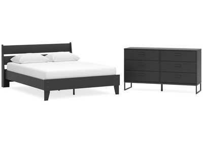 Socalle Queen Panel Platform Bed with Dresser,Signature Design By Ashley