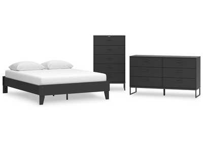 Socalle Queen Platform Bed with Dresser and Chest,Signature Design By Ashley