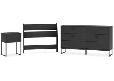 Socalle Twin Panel Headboard with Dresser and Nightstand,Signature Design By Ashley