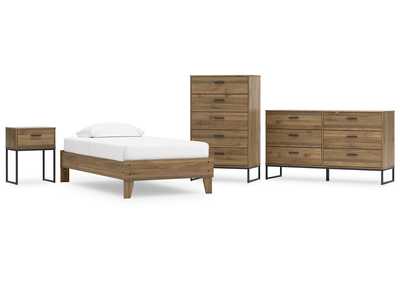 Deanlow Twin Platform Bed with Dresser, Chest and Nightstand,Signature Design By Ashley