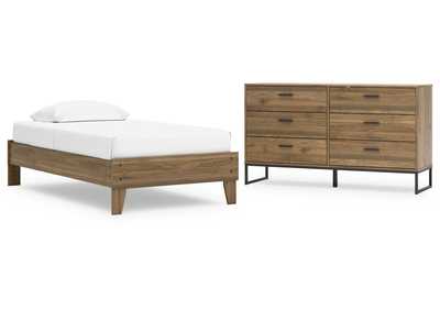 Deanlow Twin Platform Bed with Dresser,Signature Design By Ashley