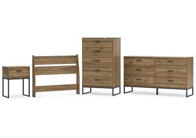 Deanlow Twin Panel Headboard with Dresser, Chest and Nightstand,Signature Design By Ashley