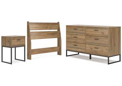 Deanlow Twin Panel Headboard with Dresser and Nightstand,Signature Design By Ashley