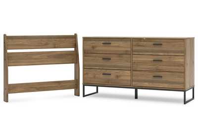 Deanlow Twin Panel Headboard with Dresser,Signature Design By Ashley