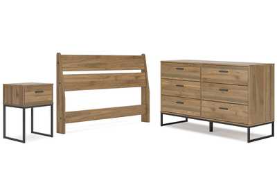 Deanlow Full Panel Headboard with Dresser and Nightstand,Signature Design By Ashley