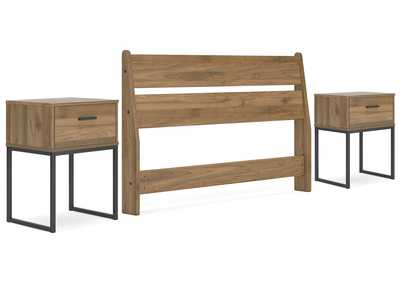 Deanlow Full Panel Headboard with 2 Nightstands,Signature Design By Ashley