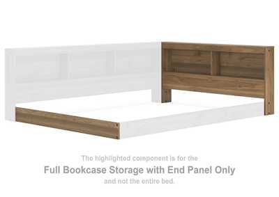 Deanlow Full Bookcase Storage with End Panel