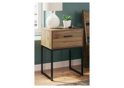 Deanlow Twin Platform Panel Bed with Nightstand,Signature Design By Ashley