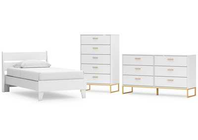 Socalle Twin Panel Platform Bed with Dresser and Chest,Signature Design By Ashley