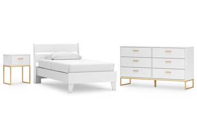 Socalle Twin Panel Platform Bed with Dresser and Nightstand,Signature Design By Ashley