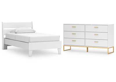 Socalle Twin Panel Platform Bed with Dresser,Signature Design By Ashley