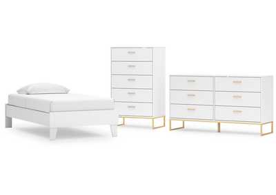 Socalle Twin Platform Bed with Dresser and Chest,Signature Design By Ashley