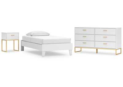 Socalle Twin Platform Bed with Dresser and Nightstand,Signature Design By Ashley