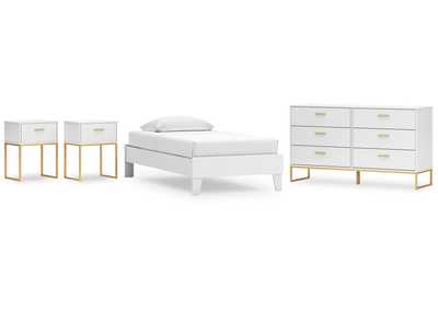 Socalle Twin Platform Bed with Dresser and 2 Nightstands,Signature Design By Ashley