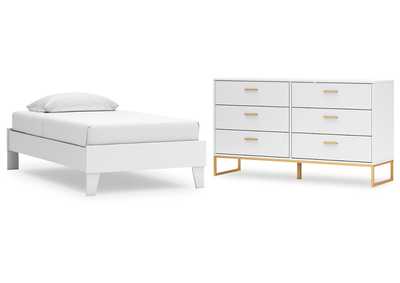 Socalle Twin Platform Bed with Dresser,Signature Design By Ashley