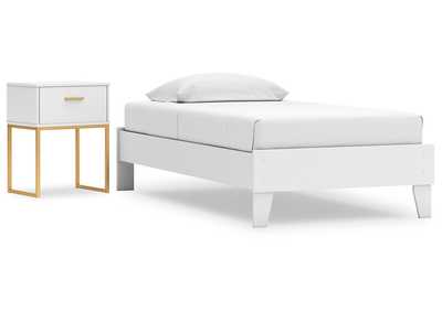 Socalle Twin Platform Bed with Nightstand,Signature Design By Ashley