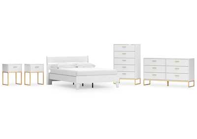 Socalle Full Panel Platform Bed with Dresser, Chest and 2 Nightstands,Signature Design By Ashley