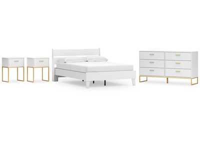 Socalle Full Panel Platform Bed with Dresser and 2 Nightstands,Signature Design By Ashley