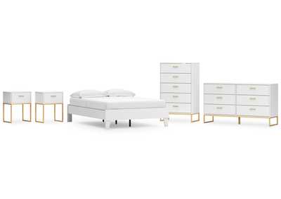 Socalle Full Platform Bed with Dresser, Chest and 2 Nightstands,Signature Design By Ashley