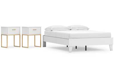 Socalle Full Platform Bed with 2 Nightstands,Signature Design By Ashley