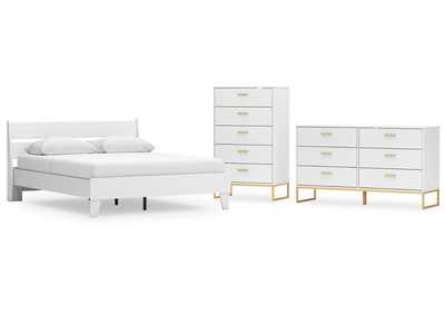 Socalle Queen Panel Platform Bed with Dresser and Chest,Signature Design By Ashley