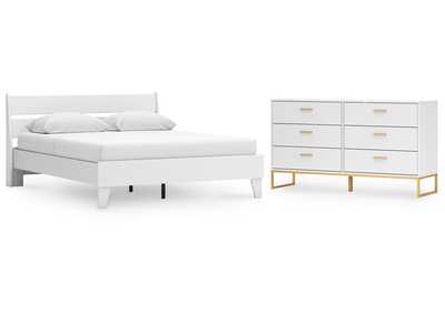 Socalle Queen Panel Platform Bed with Dresser,Signature Design By Ashley