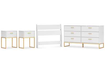 Socalle Twin Panel Headboard with Dresser and 2 Nightstands,Signature Design By Ashley