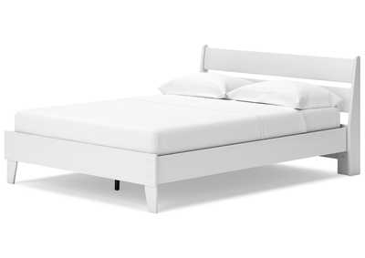 Socalle Queen Panel Platform Bed with 2 Nightstands,Signature Design By Ashley