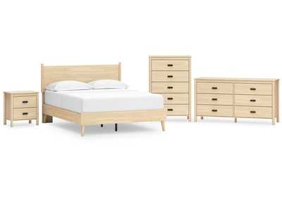 Cabinella Queen Platform Panel Bed with Dresser, Chest and Nightstand,Signature Design By Ashley