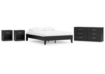 Finch Queen Platform Bed with Dresser and 2 Nightstands,Signature Design By Ashley