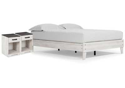 Shawburn Queen Platform Bed with 2 Nightstands,Signature Design By Ashley