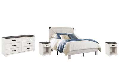 Shawburn Queen Platform Bed with Dresser and 2 Nightstands,Signature Design By Ashley