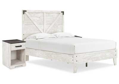 Shawburn Full Panel Platform Bed with 2 Nightstands,Signature Design By Ashley