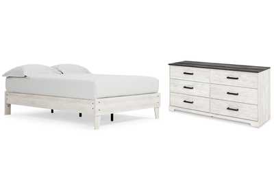 Shawburn Full Platform Bed with Dresser,Signature Design By Ashley