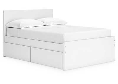 Onita Full Panel Platform Bed with 2 Side Storage