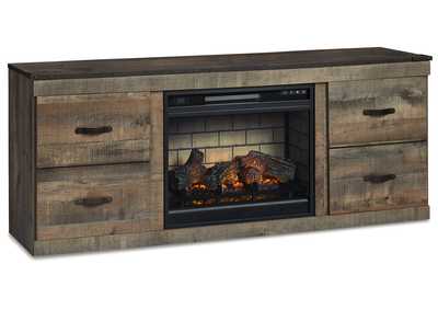 Image for Trinell 60" TV Stand with Electric Fireplace
