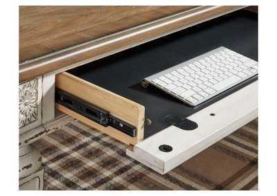 Realyn Home Office Desk and Storage,Signature Design By Ashley